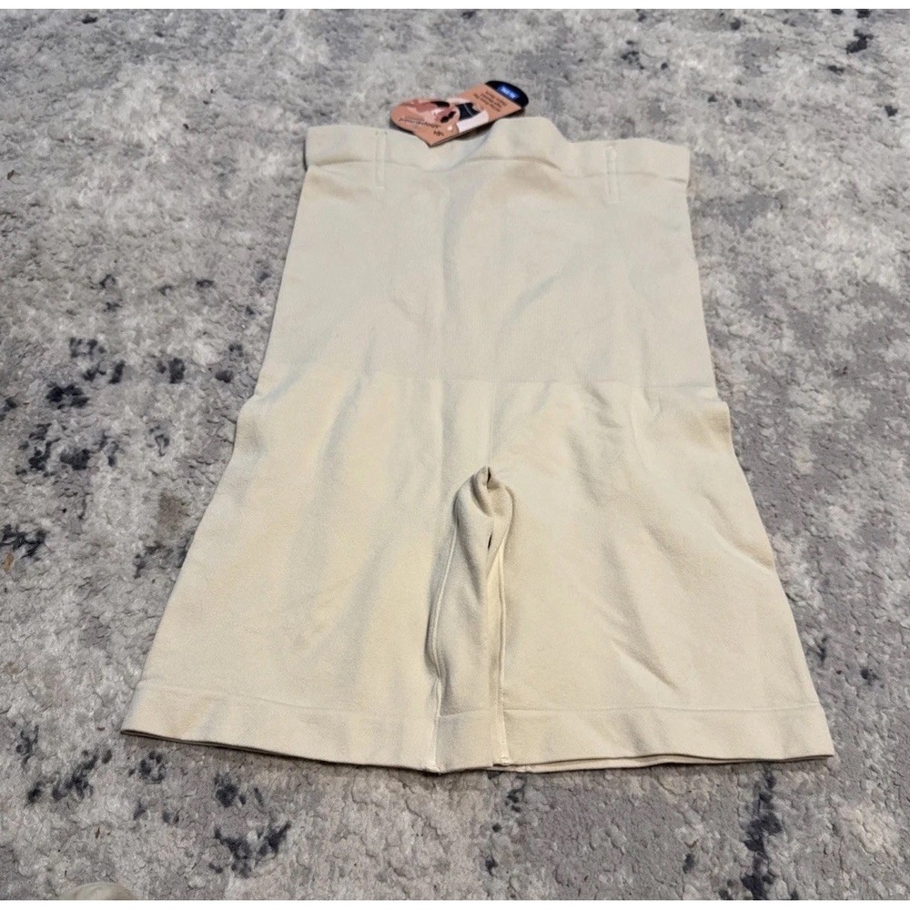 Shapermint Essentials Women's High Waisted Shaper Short Beige Size XL/2XL New